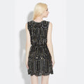 The Ripple Sequin A-Line Evening Dress - Front View
