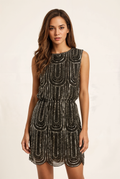 The Ripple — Sequin A-Line Evening Dress
